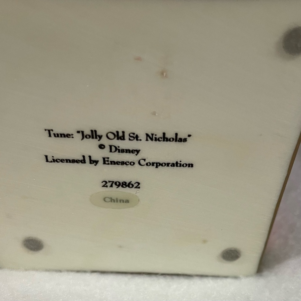 Enesco Red Mickey Mouse Musical Box - Picture 6 of 6